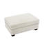 Upholstered Beige Square Corduroy Ottoman with Solid Wood Legs, Single Ottoman Modular Part For Sectional Sofa-283289089-301973241