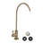 VEVOR Stainless Steel Reverse Osmosis Water Purifier Faucet, Lead-Free Filtered Water Faucet with Solid Brass Valve, Gooseneck High Arc RO Faucet for Kitchen Bar Counter Cafe, Anti-Rust Brushed Gold, 14.57"H x 6.89" Spout Reach