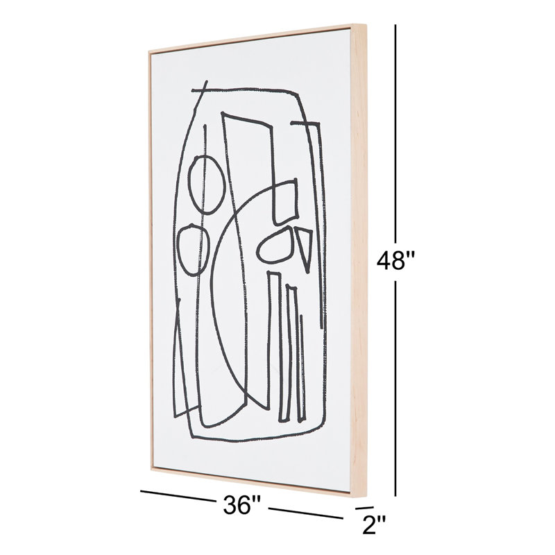 Stark 2 Print by Dan Hobday, Light Brown Floater Framed, 48" H x 36" W x 2" D
