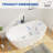 59"L x 28"W Freestanding Acrylic Slipper Soaking Bathtub, Chrome Drain & Overflow, Modern Design for Luxury Bathrooms-64490089