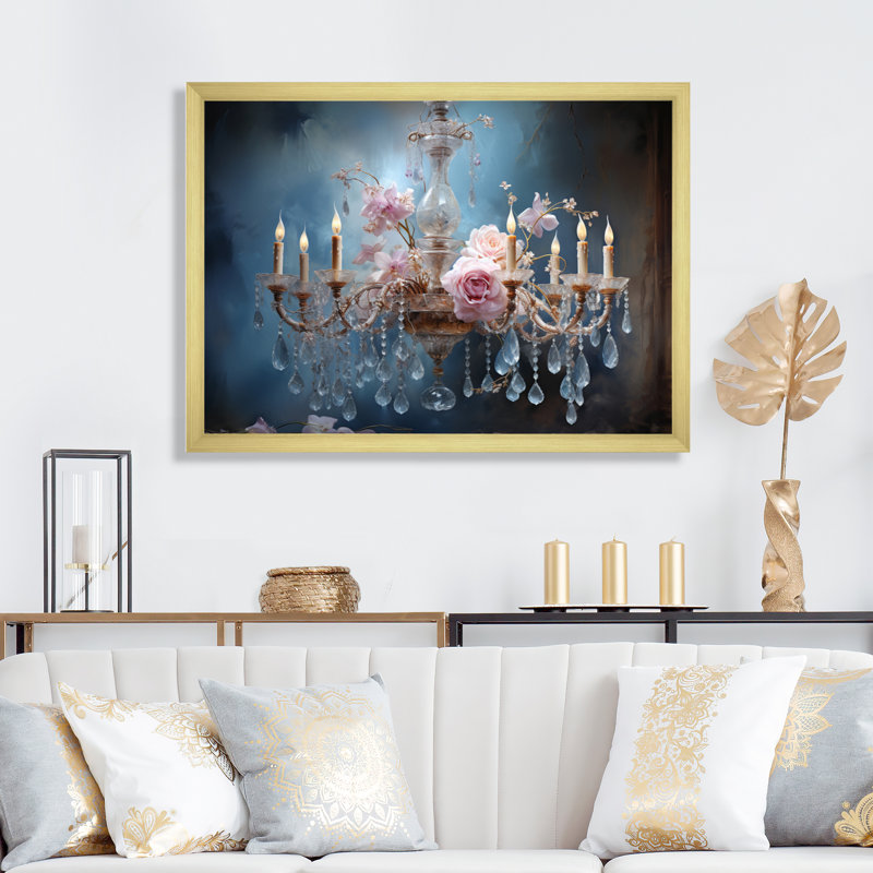 Lustre élégance transcendante, Cadre doré à une seule photo, H 16 po x l 32 po x P 1 po