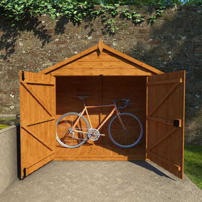 Tiger Solid Wood Tongue & Groove Apex Bike Shed