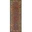 Rustic Tribal Geometric Antique Blue Caucasian Shirvan Rug