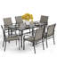 Ensemble repas 6 personnes avec table rectangulaire Emy