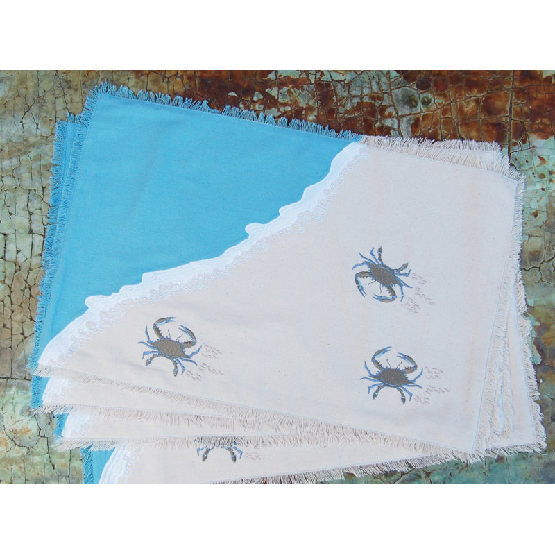 Ensemble de 4 napperons Baby Crabs