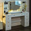 Coiffeuse 55 po avec miroir à DEL et tiroirs-1394818247