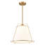 Lustre 15 po en laiton brossé Bertan-54303626