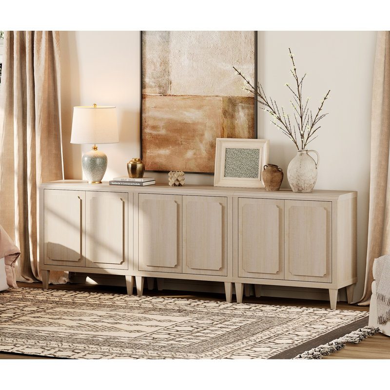 Armoire buffet avec rangement Dildy Modern, Light Oak