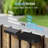 8-Pack IP67 Waterproof Solar Fence Lights - RGB Color & Warm White Solar Wall Lights For Step, Fence, Yard, Patio, Stairs, Pathway, Balcony