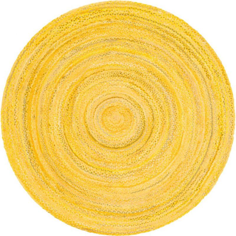 Branton Cotton Southwestern Indoor Rug, Round 8'