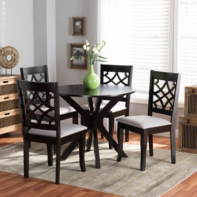 5 - Person Solid Wood Solid Wood Top Four Leg Dining Set