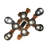 Rustic Lodge 8 - Light Dimmable LED Square / Rectangle Chandelier