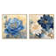 Ensemble de 2 fleurs rétro chorales blanches-910283966-910283965