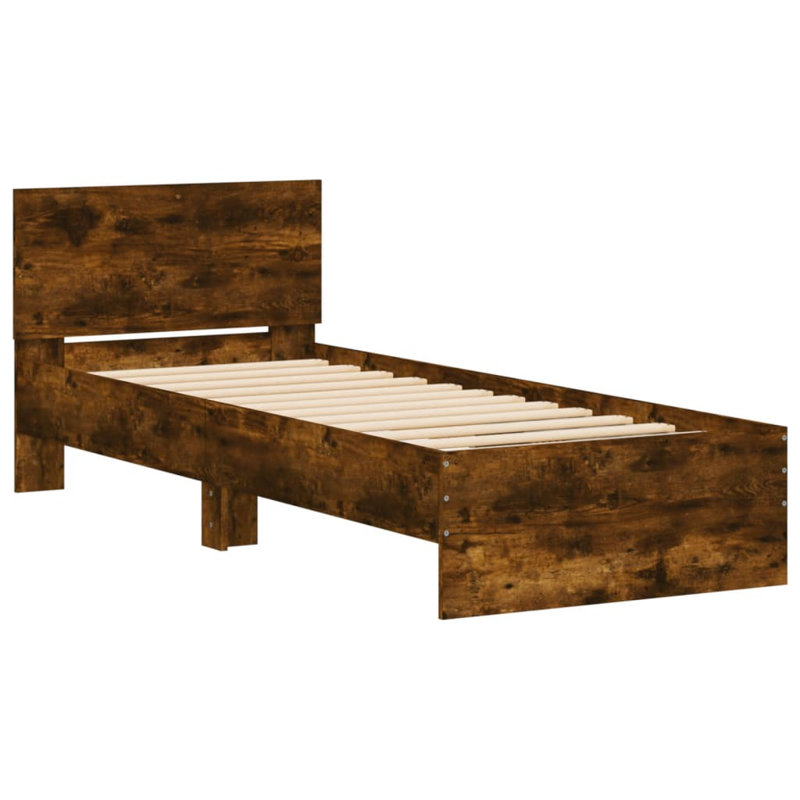 Nyleen Bed, Smoked Oak, Small Single (2'6)