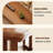 Light Brown Rectangular Solid Wood Dining Table-265295143