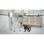 Baignoire de toilettage pour chien 34 po en acier inoxydable