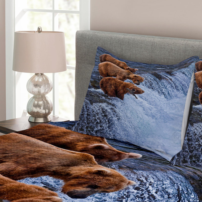 Rustic Polyester Coverlet, Queen Coverlet + 2 Shams