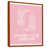 Toile avec cadre flottant brun