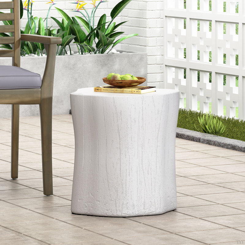 Outdoor Lightweight Concrete Side Table