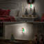 Arbre de Noël avec bonhomme de neige 360 ° rotatif, lumières 5000K à brancher au mur, arbre de Noël mignon pour enfants