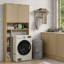 Armoire de salle de bain avec porte cannelée et tablette réglable Andelja-1703631817
