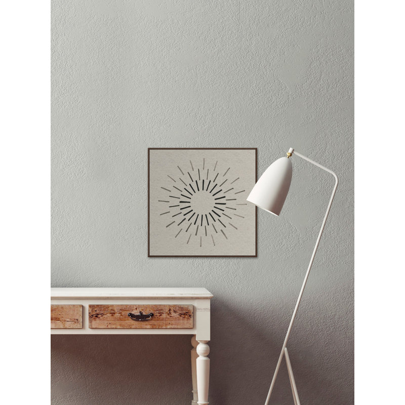 Wonderful Rays by Marmont Hill - Floater Frame Painting on Canvas, 30cm H x 30cm W x 4cm D