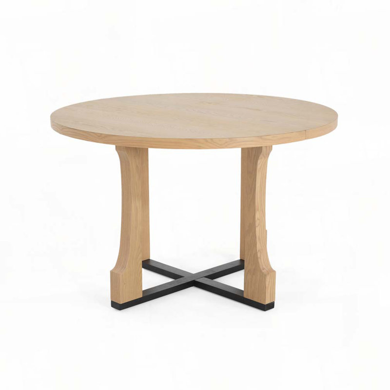 48" Round Dining Table, Natural Ash