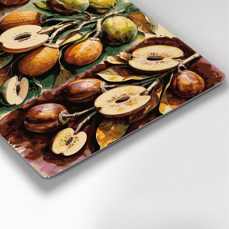 «Fruit Baobab Fruit», art mural en métal beige, H 20 po x l 24 po