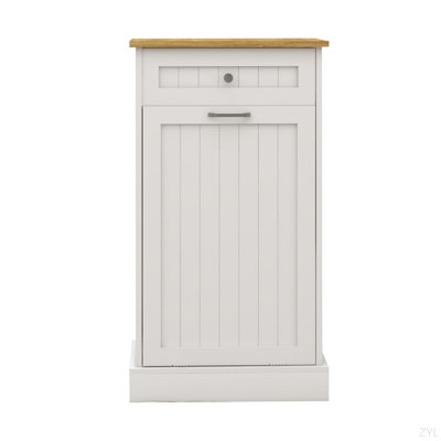 Armoire poubelle de cuisine à un tiroir et un compartiment