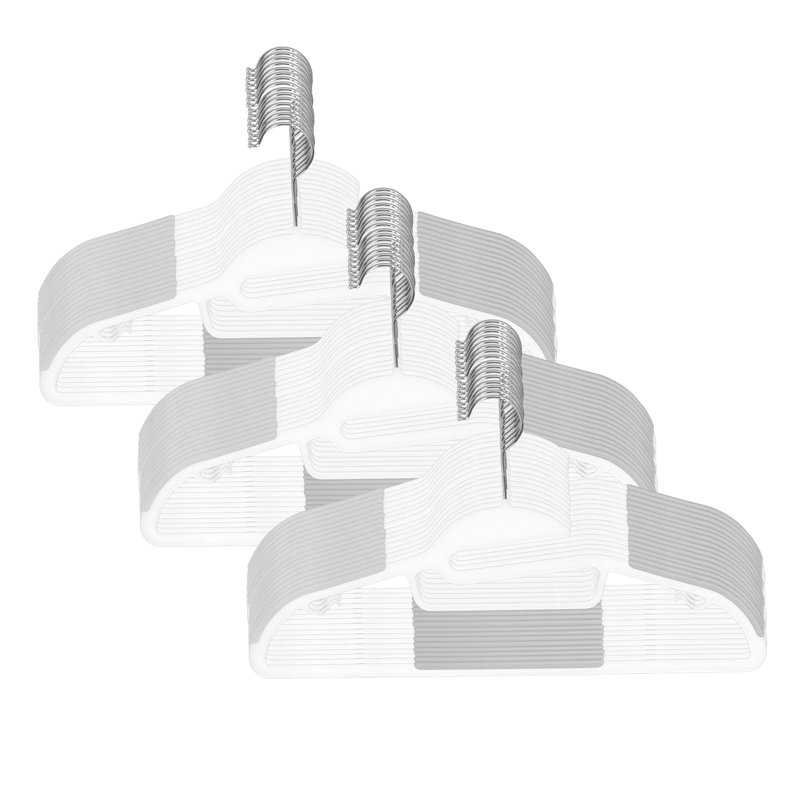  64 Pack Ultimate Hanger In White, White