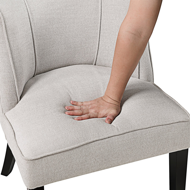Chaise d'appoint rembourrée, Beige