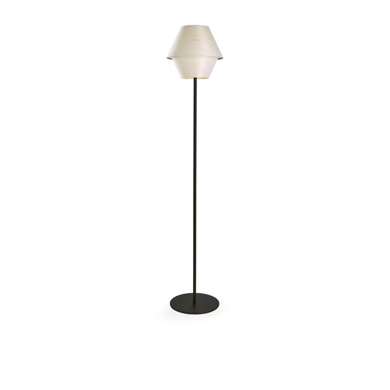 Hotel Floor Lamp, Non-Dimmable, Ivory White, Matte Black