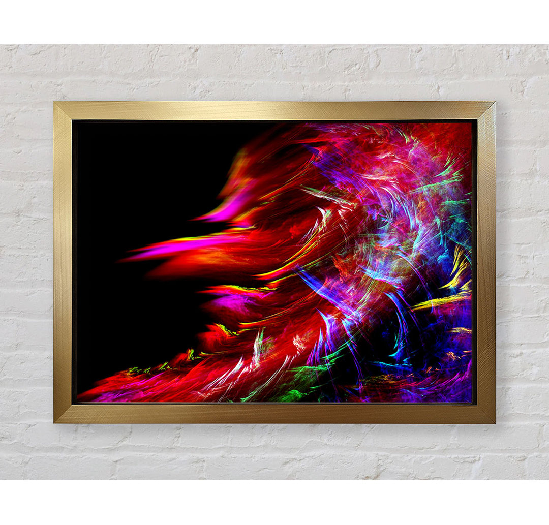 Gerahmtes Wandbild Rainbow Inferno