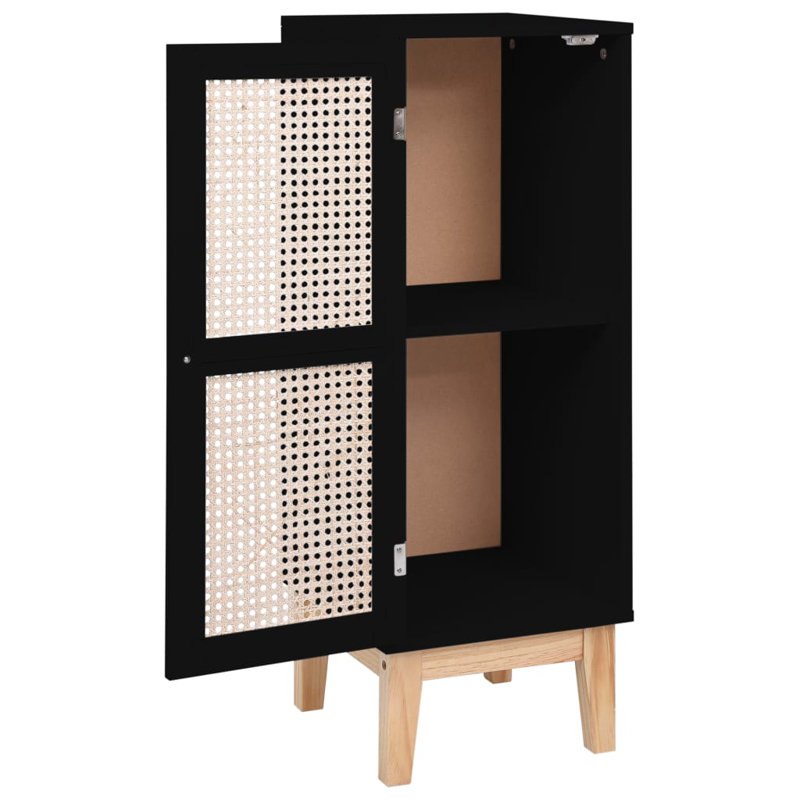 Urlingford 35cm Sideboard, Black/Light Brown