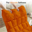Chaise berçante inclinable réglable avec structure en acier au carbone rembourrée à poches latérales-130675534