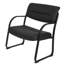 Large leather guest armchair Nivaeh Crusoe