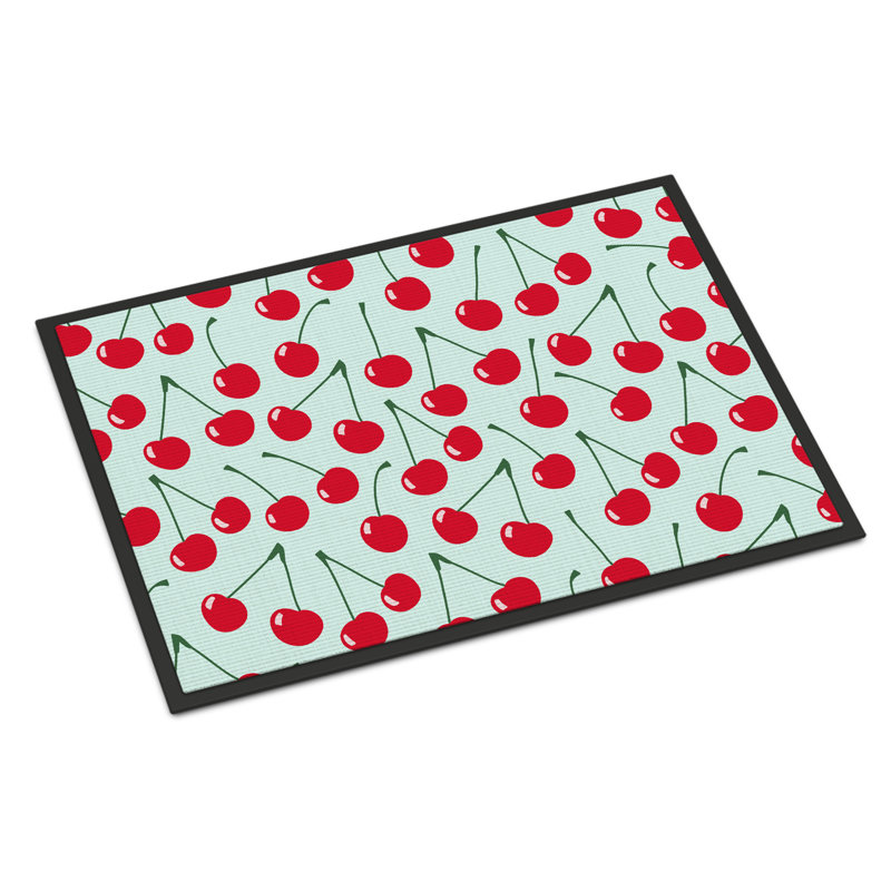 Non-Slip Doormat, Blue, 27" W x 18" L 