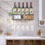 Aireal 5 Bottle Wall Mounted Wine Bottle Rack in Antique Bronze