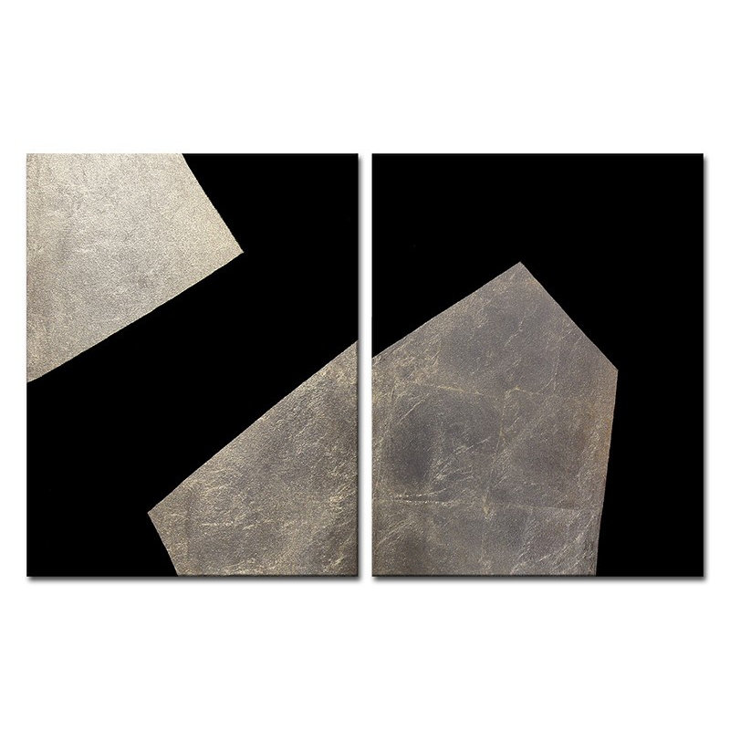 Abstraction - 2 Piece Wrapped Canvas Painting
