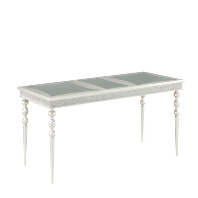 Table de salle à manger à finition platine