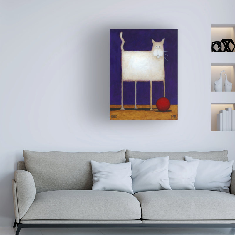 Art mural sur toile tendue - "Trouble" par Daniel Patrick Kessler pour décoration de salon, de chambre à coucher ou de bureau - 14 x 19