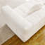 Canapé moderne de 84,6 pouces avec deux coussins décoratifs, tissu en polyester à poils longs texturé litchi doux pour la peau, canapé à trois places en mousse à carreaux-1180132658