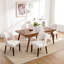 Chaise d'appoint rembourrée en bois massif-896201423