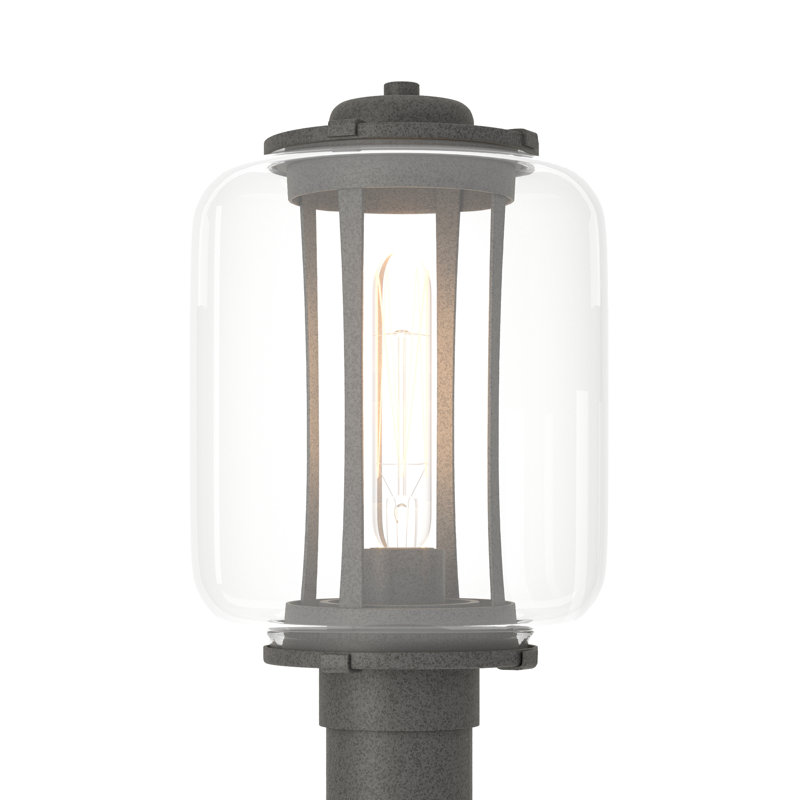 Lampadaire d'extérieur Fairwinds - Verre transparent, Fer naturel côtier