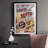 Movie Night I - Matted and Framed Under Acrylic Glass, Large Living Room Wall Art-553743329-553743331