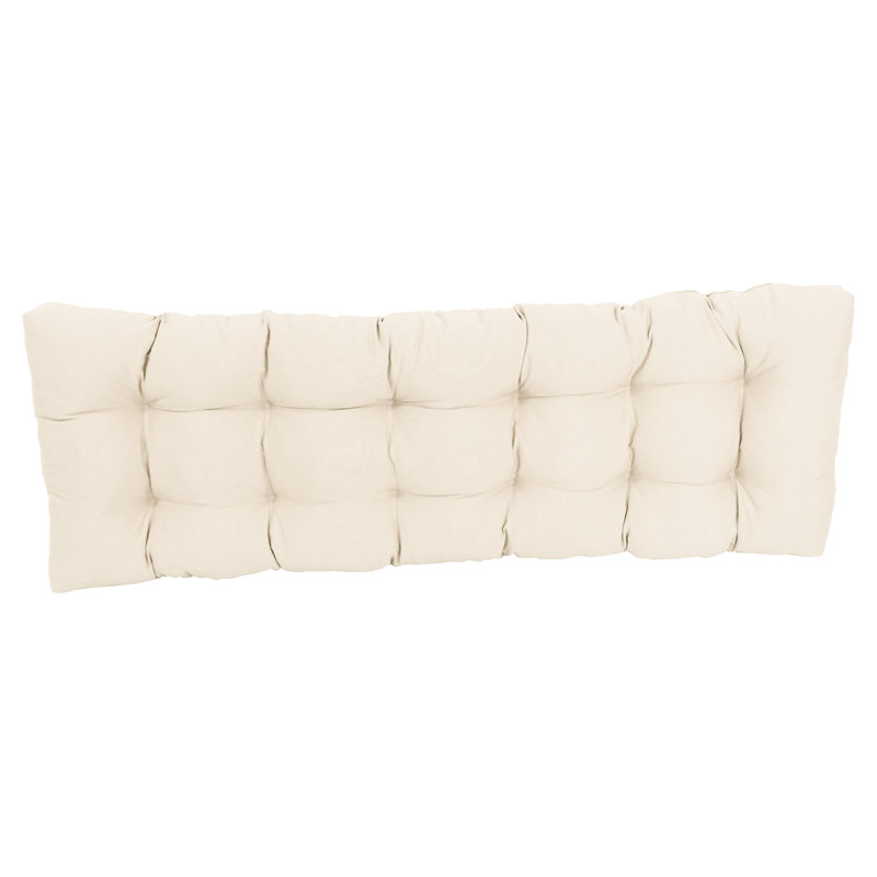 Coussin de siège en sergé, Naturel, L 60 po x P 19 po