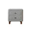 Table de chevet Cleo Grey Boucle