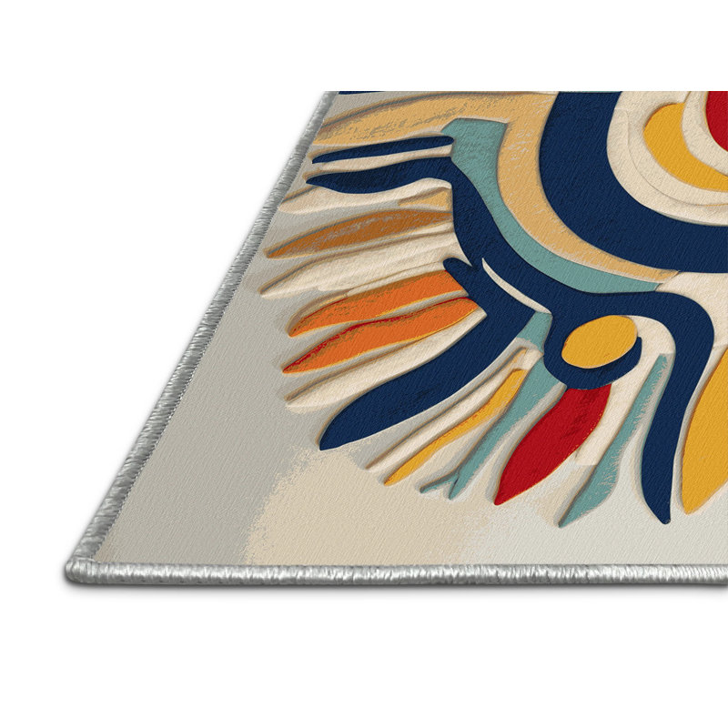 Sleek Beam Rug, Square 8'