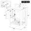 Meuble-lavabo simple 24 po avec comptoir en céramique 24 po-218872739