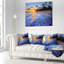 Blue Waves Along the Shore - Sea & Shore Printed Pillow-29599038-29599042